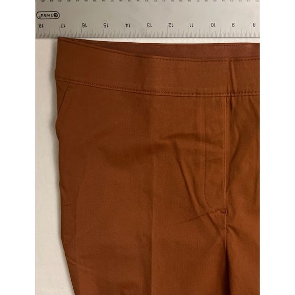 Spanx 20365T Sz XLT On the Go Slim Straight Ankle Pant Rust Bronze Glow - Picture 11 of 13